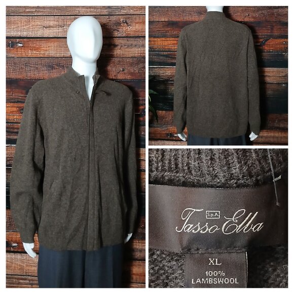 NWT Tasso Elba Sweater Mens XL 100% Lambswool